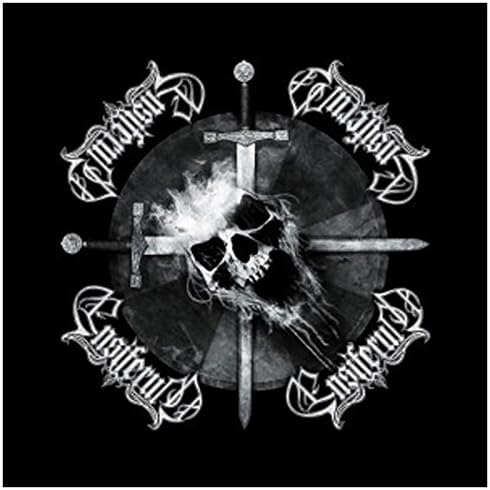 Ensiferum Bandana Skull And Crossed Swords Official Black (22In X 22In)