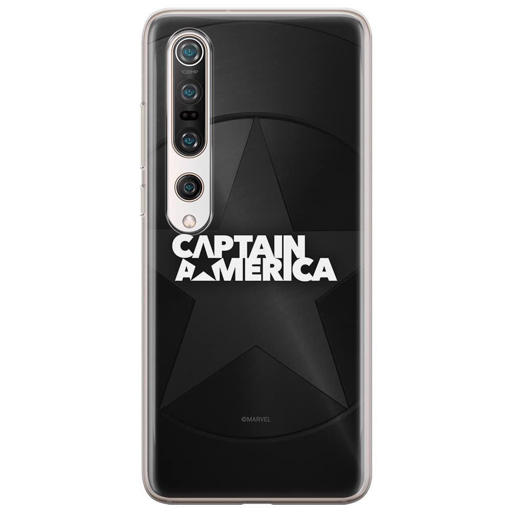 ERT GROUP mobile phone case for Xiaomi MI 10 / MI 10 PRO original and officially Licensed Marvel pattern Captain America 024 optimally adapted to the shape of the mobile phone, case made of TPU — image 1