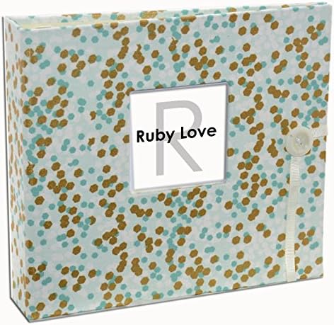 Special Edition (Years 1-5) Ruby Love Mint &amp; Gold Shimmer Baby Memory Book
