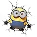 3D Light FX Despicable Me Minions Bob 3D Deco LED Wall Light