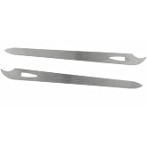 Yeshan Stainless Steel Triple-Cut Long Nail File with Nail Cleaner Tip,5.5 Inch,Pack of 2