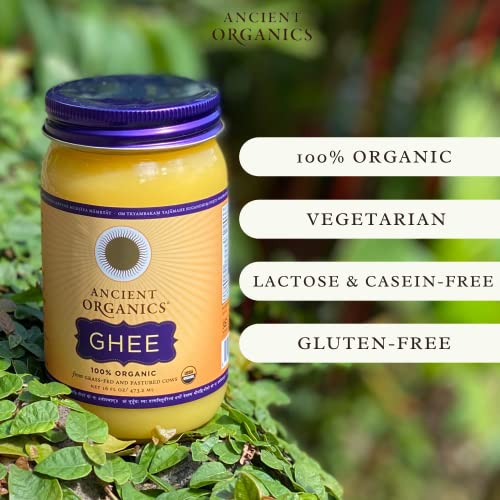 Ancient Organics Ghee, Organic Grass Fed Ghee Butter Gluten Free Ghee