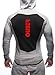 Ouber Men's Cotton Dri-fit Runners Hoodie Jacket (Grey/Red, US M=Tag L)