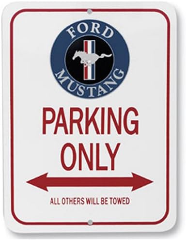Ford Mustang Horse & Bar Parking Sign