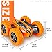 Distianert WJL00039  4WD Stunt Car High Speed Off Road 2.4G Remote Control Truck LED Headlights Electric Race Double Sided Car Tank Vehicle 360 Degree  Spins, Orange