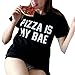 YITAN Womens Letter Printted Summer Short Sleeve Pullover Casual Graphic Tees Cute Funny T Shirts