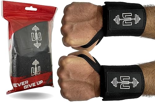 ESSENTIAL Wrist Wraps, Avoid Injury and Maximize Grip with Thumb Loop, 18