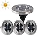 Maggift Solar Ground Lights,Garden Pathway Outdoor In-Ground Lights with 4 LED (4 Pack) (White)
