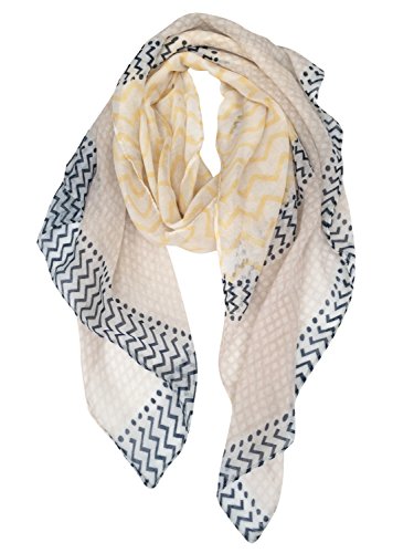 Gerinly soft stylish shawl wrap: wave stripe print ligh…