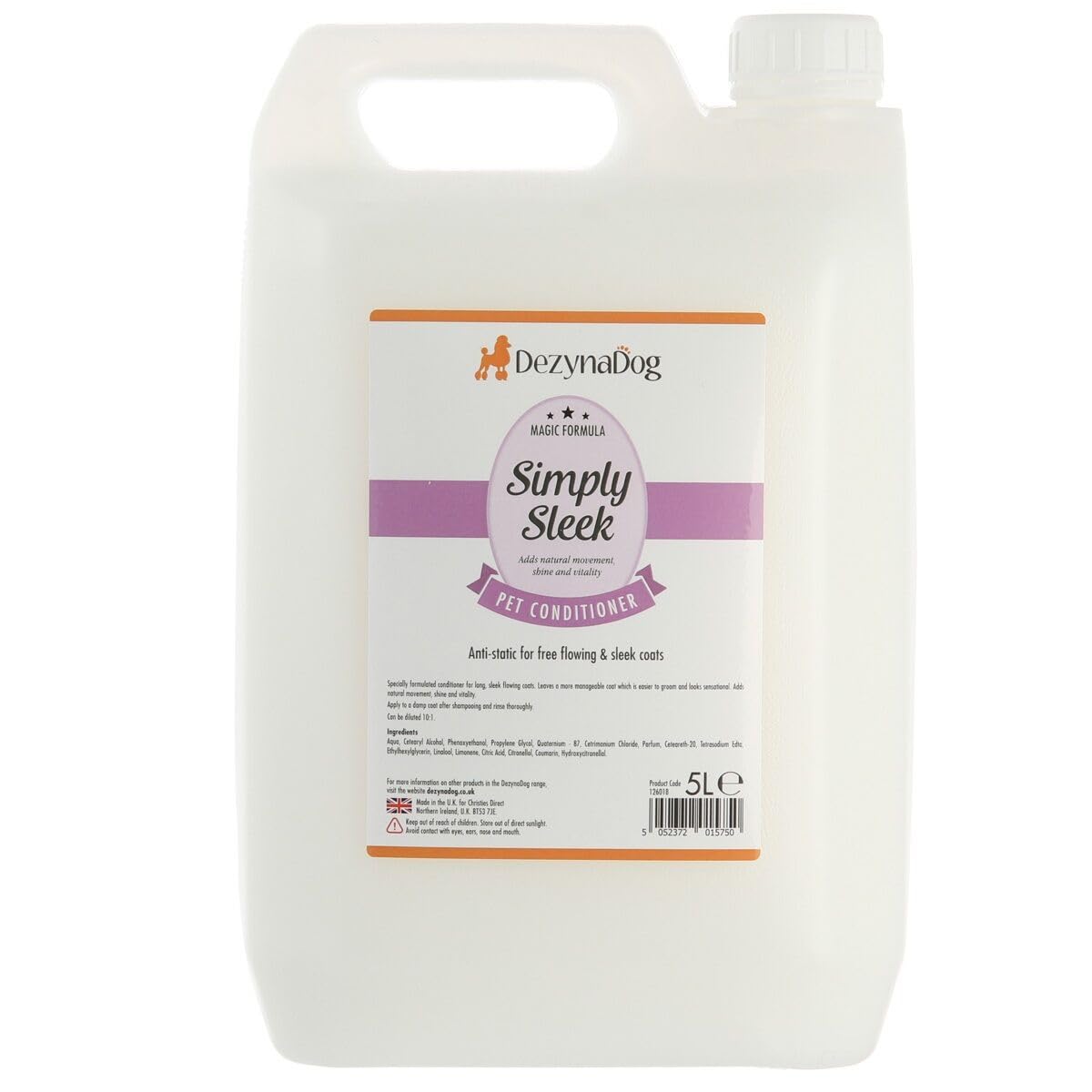 DezynaDog Magic Formula Simply Sleek Pet Conditioner, 5 Litre