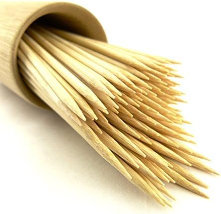 200 X 10 Bamboo Wooden Skewers Sticks BBQ Grill Kebab Fruit Chocolate Fountain by sixstore
