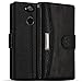 Leather Wallet Phone Case for Sony Xperia XA2 Ultra, IDOOLS Folding Flip Cases Protective Cover Strong Magnetic Closure Protector with Card Slots Kickstand (Black, 6.0