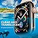 Screen Protector for Apple Watch, MIZOO [2-Pack] (44mm for Series 4) Liquid Skin HD Clear Max Coverage and Anti-Bubble Anti-Fingerprint Anti-Smudge Scratch Resistance
