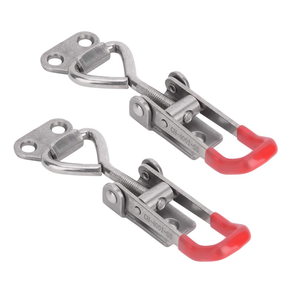 Quick Toggle Clamp Clip - Stainless Steel Adjustable Spring Loaded Toggle Buckle for Cabinets Boxes Fixture Hand Tool