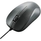 ELECOM Wired Optical USB Mouse with 3 Button [Black] M-K6URBK/RS (Japan Import)