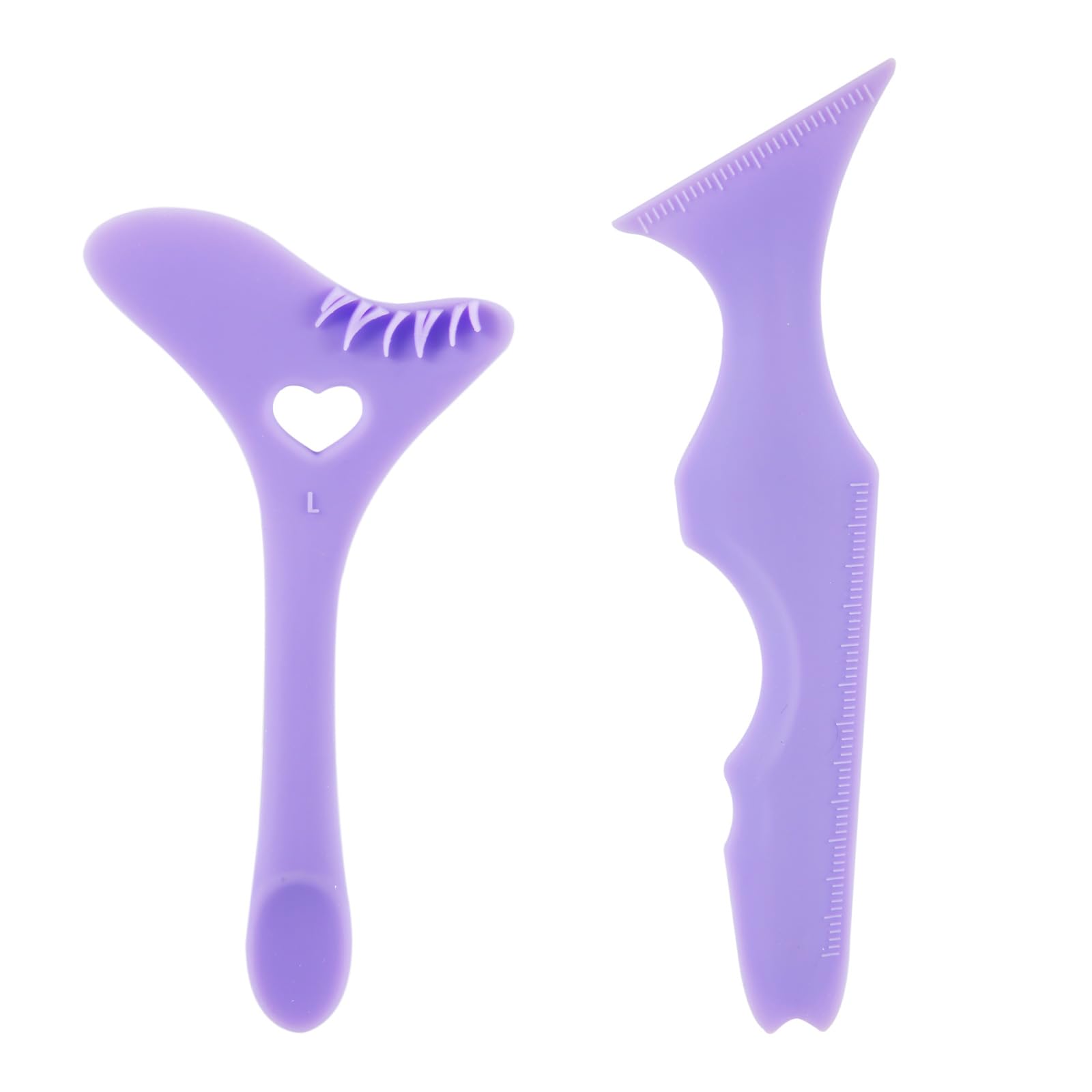 2pcs Eyeliner Stencils, Silicone Winged Eyeliner Tool Eyelash Stamp Multi-Purpose Eye Make-Up Tool for Eyeliner Eyelash Eyebrow Lip Line