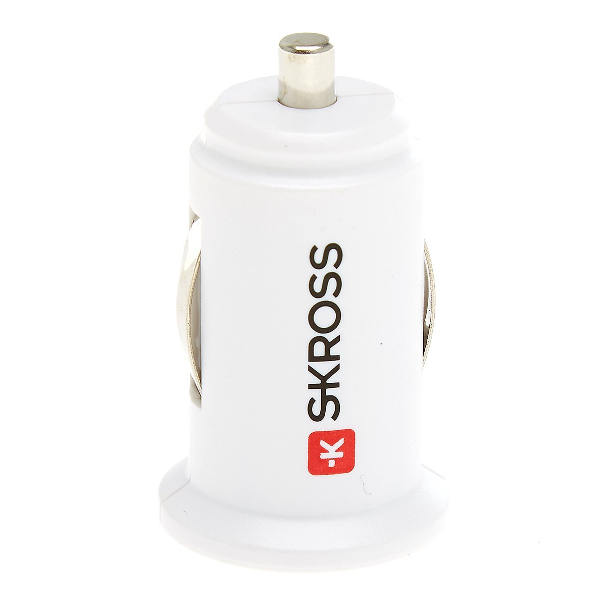Skross Midget USB Car Charger 2.0, USB Car Charger for Charging all your Devices Designed in Switzerland, 2.900608 White