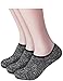 HASLRA Unisex Excellent Cushion No-Show Non-Slip Socks 3 Pairs