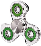 Sunnytech 1PC Fidget Spinner Toy EDC Exquisite Hand Spinner DIY Puzzels for ADHD Anxiety Boredom HS27-2 Green