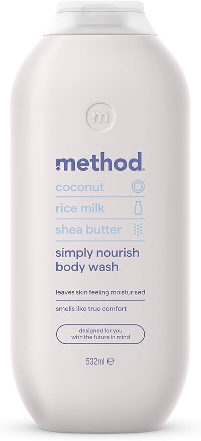 Method Simply Nourish Shower Gel Coconut Rice Milk Shea Butter 532ml