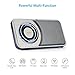 Archeer Bluetooth Speakers with Pocket Radio, Ultra Slim Portable Mini Speakers with LED Light, Aux-in, Build-in Microphone for iPhone Samsung iPad Tablet Computer - Grey