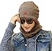 Lovful Unisex Fashion Winter Thick Warm Knitted Hat and Circle Scarf 2 Pieces