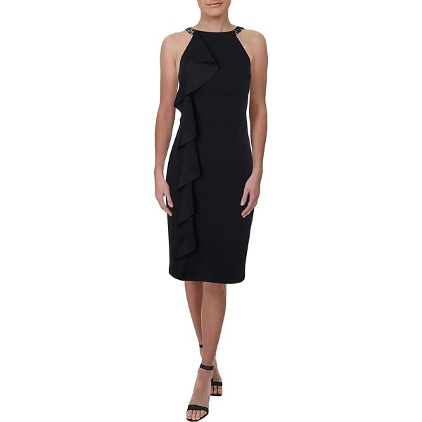 DKNY Women's One Shoulder Asymmetrical Hem Dress, Black, 2 at Amazon  Women's Clothing store