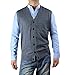 Zerdocean Men's Solid Color Button-Down Wool Sweater Vest Cardigan