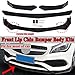 Zeeos Black Universal Front Bumper Lip Chin Spoiler ABS Front Bumper Lip Sopiler Wing Body Fits For AUDI,Ford,BMW,HONDA,Chevrolet,Toyota,Civic,Car