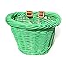 Colorbasket 01457 Junior Front Handlebar Wicker Bike Basket, Green