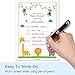 Papery Pop 30 Baby Shower Invitations Boy or Girl (with Envelopes) - Gender Neutral - Fits Perfectly with Safari Jungle Zoo Animals Baby Shower Decorations and Supplies