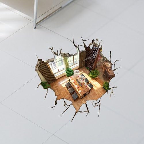 3D high-definition wall stickers bedroom living room children's room entrance window stickers-108