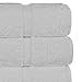 Luxury Premium Long-Stable Hotel & Spa Turkish Cotton 4-Piece Eco-Friendly Bath Towel Set (White)