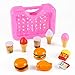 Deluxe Fast Food Lunch Play Set for Kids with Burgers, Chicken, Fench Fries, Ice Cream Dessert and Drinks