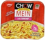 Nissin Chow Mein Q&E Shrimp, 4-Ounce Units (Pack of 8)