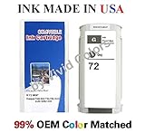 New compatible #72 ink cartridge for HP Designjet T610/620/770/1100/1200- Gray(C9374A)