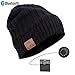 Zibaar Bluetooth Hat with Wireless Stereo Headphones V4.2 Bluetooth Beanie Over 5 Hours Running Time at Max Volume Hands Free Talking Polar Fleece Beanie Headphone for Men Women Unisex Black