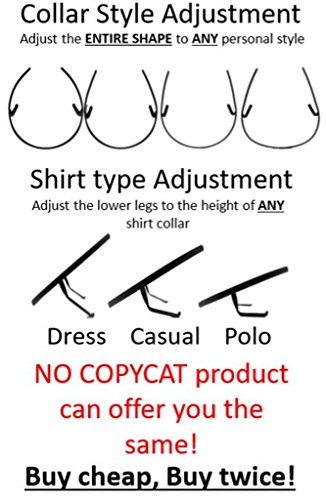 THE ORIGINAL Collar - Placket Stays (SELECT YOUR SHIRT COLLAR SIZE) size 14.5 Light