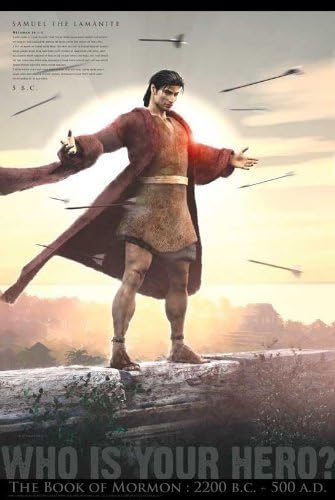LDS Book of Mormon Hero Poster 24"x 36" Matte Finish Print - Samuel the Lamanite Poster - Helaman 16:1-3