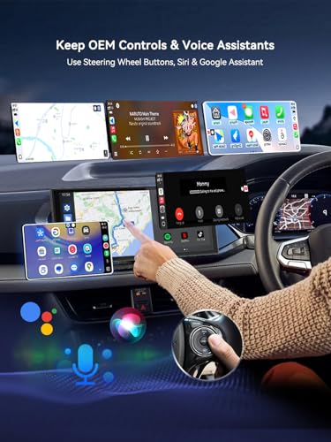 2026 Wireless CarPlay Apapter USB C, Plug & Play Auto-Connect, Compatible with Vehicles from 2016 with Series CarPlay/Android Car, 5G/2.4G Dual-Band WiFi, Stable Car Play Android Auto Dongle