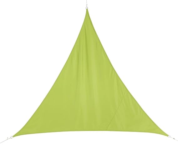 Dreieckiges Sonnensegel 2 x 2 x 2 m aus wasserabweisendem Stoff - Farbe GRÜN