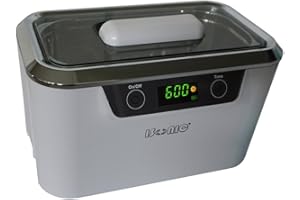 iSonic® Digital Ultrasonic Cleaner Personal Model DS300 with Elongated Tank and Two Wafer transducers to Clean Jewelry, Eyeglasses, Large Sunglasses, air Brushes, etc. 110V, 55W