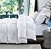 ROSECOSE Luxurious Goose Down Comforter King Size Duvet Insert Pinch Pleat 1200 Thread Count 750+ Fill Power 100% Cotton Shell Hypo-allergenic Down Proof with Tabs (King,White,Pinch Pleat)
