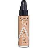 Almay Liquid Foundation, Truly Lasting Color, Long Wearing Natural Finish, Vitamin E and Lemon Extract, Hypoallergenic, Cruelty-Free, Dermatologist Tested, 240 Beige, 1 fl oz