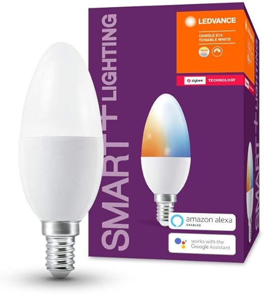 Ledvance Smart Home E14 ZigBee Light Bulb, Tunable White Amazon.co.uk