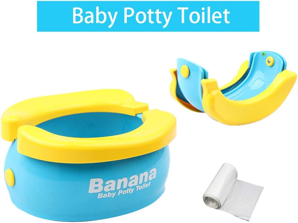 Siege Dapprentissage Des Toilettes Portatif Wishtime Avec Doublures Jetables Pour Bebes Sieges Dapprentissage De La Proprete Pour Bebe Pratique Pour Lentrainement De Proprete Ou Pour La Pr Apprentissage De La Proprete Bebe