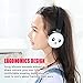 EINSKEY Kids Headphones with Panda Bear, Stainless Steel Adjustable Headband, Food-Grade Silicone Skin, Volume Limited Wired On-Ear Headset for Children Boys & Girls