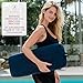 AJNA Yoga Bolster Pillow - Luxurious 100% Organic Vegan Suede - Yoga Bolster for Restorative Yoga - Rectangular Yoga Pillow with Carry Handle - Machine Washable Cover