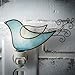 J Devlin Glass Art Blue Stained Glass Bird Night Light – Whimsical Nursery, Bedroom, or Bathroom Décor