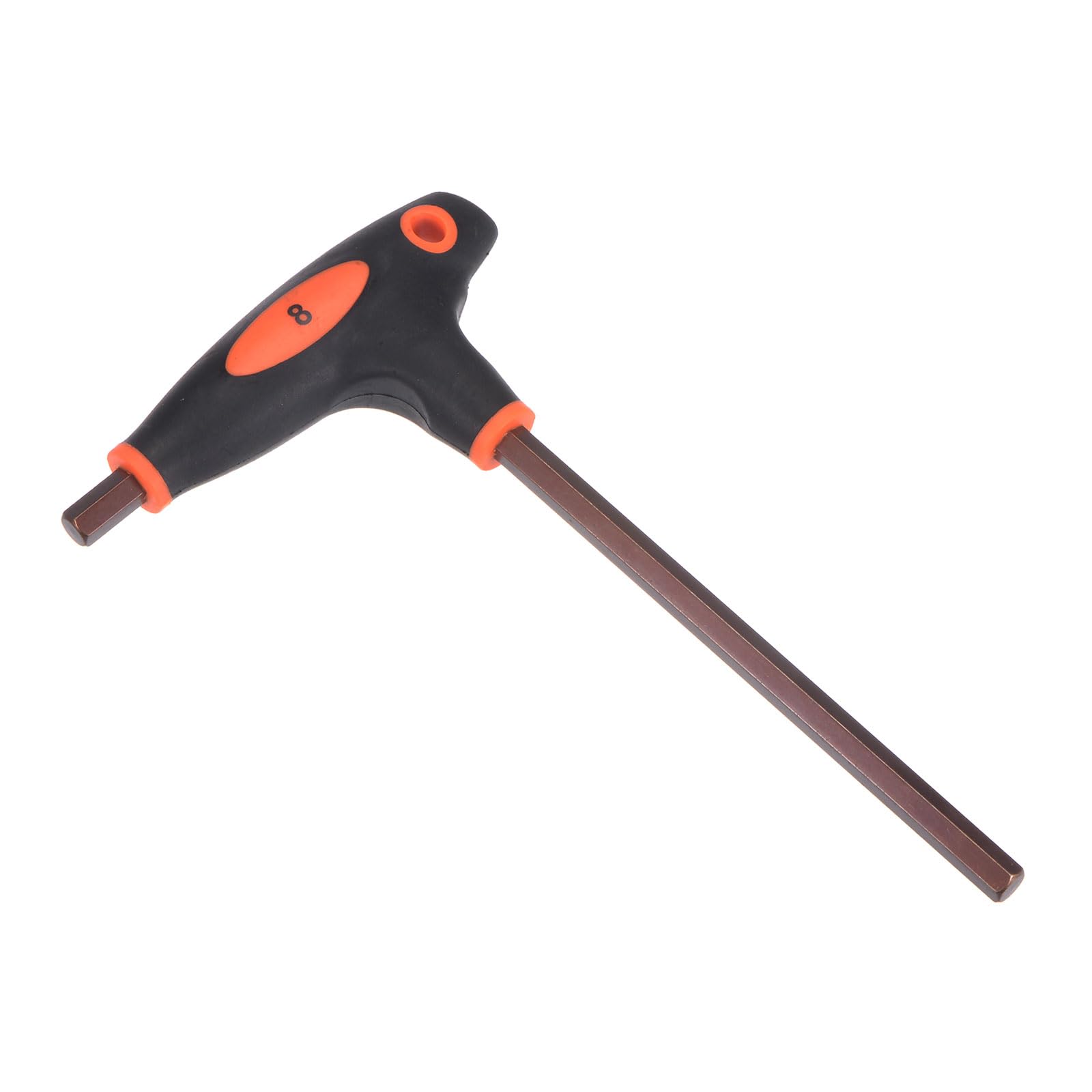 CoCud T-Handle Hex Key, 8mm Hex, S2 Steel Metric T-Key Wrench Red - (Applications: for Basic Home Repair and Mechanical Maintenance), 1-Piece